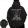 Labrador Retriever Lab Professional Human Trainer Men Zip Up Hoodie Back Print, trending gift