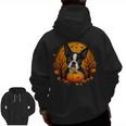 Pumpkin Boston Terrier Costume On Boston Terrier Halloween Men Zip Up Hoodie Back Print, Boston Terrier Halloween Gifts, trending gift