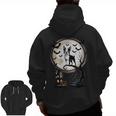 Spooky Halloween Moon Boston Terrier Boston Bull Bostie Men Zip Up Hoodie Back Print, Boston Terrier Halloween Gifts, trending gift