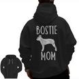 Vintage Boston Terrier Mom Dog Owner Bostie Mother Men Zip Up Hoodie Back Print, Couple Gifts, Mom Gifts, Boston Terrier Mom Gifts, trending gift