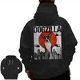 Vintage Japanese Dogzilla Boston Terrier Men Zip Up Hoodie Back Print, trending gift