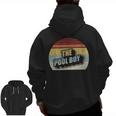 Vintage Retro The Pool Boy Men Zip Up Hoodie Back Print, trending gift