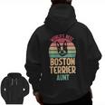 Worlds Best Boston Terrier Aunt Men Zip Up Hoodie Back Print, trending gift