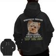 Yorkshire Terrier Yorkie Dog Professional Human Trainer Men Zip Up Hoodie Back Print, trending gift