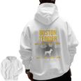 Anatomy Of Boston Terrier Dog Lover Men Zip Up Hoodie Back Print, trending gift
