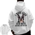 Bostie Mama Dog Dad Boston Terrier For Men Women Men Zip Up Hoodie Back Print, Couple Gifts, Boston Terrier Dad Gifts, trending gift