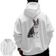 Boston Terrier Dog Dad Boston Terrier Dog Lovers Men Zip Up Hoodie Back Print, Couple Gifts, Boston Terrier Dad Gifts, trending gift