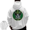 Boston Terrier Dog St Patricks Day Irish Pet Lover Men Women Kids Men Zip Up Hoodie Back Print, trending gift