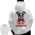 Boston Terrier Grandma Dog Lovers Puppy Bostie Owner Men Zip Up Hoodie Back Print, trending gift