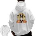 Boston Terrier Halloween Dog Lover Pumpkin Costume Men Zip Up Hoodie Back Print, Boston Terrier Halloween Gifts, trending gift