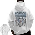 Boston Terrier Men Zip Up Hoodie Back Print, trending gift