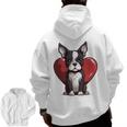 Boston Terrier Mom Dad Bostie Dog Lover Valentines Day Men Zip Up Hoodie Back Print, Couple Gifts, Mom Gifts, Boston Terrier Dad Gifts, Boston Terrier Mom Gifts, trending gift