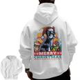 Boston Terrier Santa Claus Coffee Mug Merry Christmas Dogs Men Zip Up Hoodie Back Print, Boston Terrier Christmas Gifts, trending gift