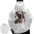 Boston Terrier Is My Valentine Cute Pet Dog Owner Valentine Men Zip Up Hoodie Back Print, trending gift