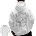 Cool Vintage Cactus Sedona Arizona Camping Souvenir Men Zip Up Hoodie Back Print, trending gift