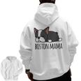 Cute Boston Terrier Boston Mama Men Zip Up Hoodie Back Print, trending gift