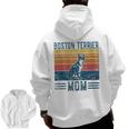 Dog Boston Terrier Mom Vintage Boston Terrier Mom Men Zip Up Hoodie Back Print, Couple Gifts, Mom Gifts, Boston Terrier Mom Gifts, trending gift