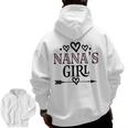 Granddaughter Nanas Girl Men Zip Up Hoodie Back Print, trending gift