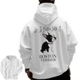 Life Is Better With A Boston Terrier Dog For Lover Men Zip Up Hoodie Back Print, trending gift