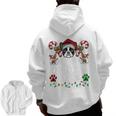 Most Likely Decorate Her Boston Terrier Dog Ugly Christmas Men Zip Up Hoodie Back Print, Boston Terrier Christmas Gifts, trending gift