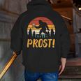 Bigfoot Sasquatch Prost Retro Bavarian Oktoberfest Men Women Men Zip Up Hoodie Back Print, funny gift