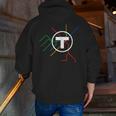 Boston T Subway Map Vintage MBTA Men Zip Up Hoodie Back Print, funny gift