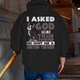 Boston Terrier American Gentleman Non-Sporting Dog Lover Men Zip Up Hoodie Back Print, American Boston Terrier Hoodies, funny gift