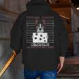 Boston Terrier American Gentleman Personal Stalker Dog Lover Men Zip Up Hoodie Back Print, American Boston Terrier Hoodies, funny gift