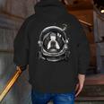 Boston Terrier Astronaut Shirt Spaceman Dog Space Lover Men Zip Up Hoodie Back Print, funny gift