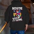 Boston Terrier Bostie Dog Breed Pet Bostie Mom Men Zip Up Hoodie Back Print, Boston Terrier Mom Hoodies, funny gift