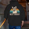 Boston Terrier Boston-Bulldog Men Zip Up Hoodie Back Print, funny gift