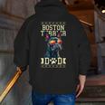 Boston Terrier Dad Boston Bull Bostie Dog Men Zip Up Hoodie Back Print, Boston Terrier Dad Hoodies, funny gift