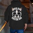 Boston Terrier Dad Father’s Day Dog Dad Men’s Men Zip Up Hoodie Back Print, Boston Terrier Dad Hoodies, funny gift
