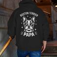 Boston Terrier Dad Boston Terrier Men Zip Up Hoodie Back Print, Boston Terrier Dad Hoodies, funny gift