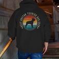 Boston Terrier Dad Retro Vintage Dog Bostie Dad Men Men Zip Up Hoodie Back Print, Boston Terrier Dad Hoodies, funny gift