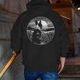 Boston Terrier Dog Nature Scene Graphic Art Men Women Girls Kids Men Zip Up Hoodie Back Print, funny gift