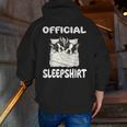 Boston Terrier Dog Official Sleepshirt Pajamas Nightgown For Men Women Girls Kids Men Zip Up Hoodie Back Print, funny gift