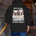 Boston Terrier Dog Official Sleepshirt Pajamas Nightgown Men Women Girls Kids Men Zip Up Hoodie Back Print, funny gift