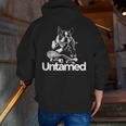 Boston Terrier Dog Untamed For Men Women Men Zip Up Hoodie Back Print, funny gift