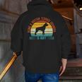 Being a Boston Terrier Grandpa Is Ruff Boston Terrier Men Zip Up Hoodie Back Print, funny gift