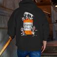 Boston Terrier Happy Pills T-Shirt Men Zip Up Hoodie Back Print, funny gift