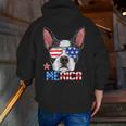 Boston Terrier Merica 4th Of July T Shirt Men Boys Dog Puppy Men Zip Up Hoodie Back Print, Boston Terrier 4th Of July Hoodies, funny gift
