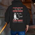 Boston Terrier Mom American Gentleman Dog Lover Mother's Day Men Zip Up Hoodie Back Print, Boston Terrier Mom Hoodies, American Boston Terrier Hoodies, funny gift
