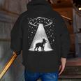 Boston Terrier Mom Dad Dog Alien UFO Men Zip Up Hoodie Back Print, Boston Terrier Mom Hoodies, Boston Terrier Dad Hoodies, funny gift