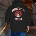 Boston Terrier Mom Dog Mother Men Zip Up Hoodie Back Print, Boston Terrier Mom Hoodies, funny gift
