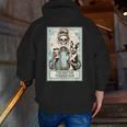 The Boston Terrier Mom Skeleton Spooky Season Halloween Men Zip Up Hoodie Back Print, Boston Terrier Mom Hoodies, Boston Terrier Halloween Hoodies, funny gift