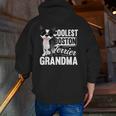 Coolest Boston Terrier Grandma Dog Men Zip Up Hoodie Back Print, funny gift