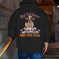 This Girl Loves Watermelon And Her Boston Terrier Dog Mother Men Zip Up Hoodie Back Print, funny gift