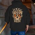 Halloween Costume Skull Boston Terrier Dog Lover For Men Women Kids Men Zip Up Hoodie Back Print, Boston Terrier Halloween Hoodies, funny gift
