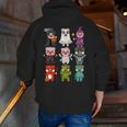Pig Spooky Ghost Witch Boo-Jee Horror Pumpkin Pig Halloween Men Zip Up Hoodie Back Print, funny gift